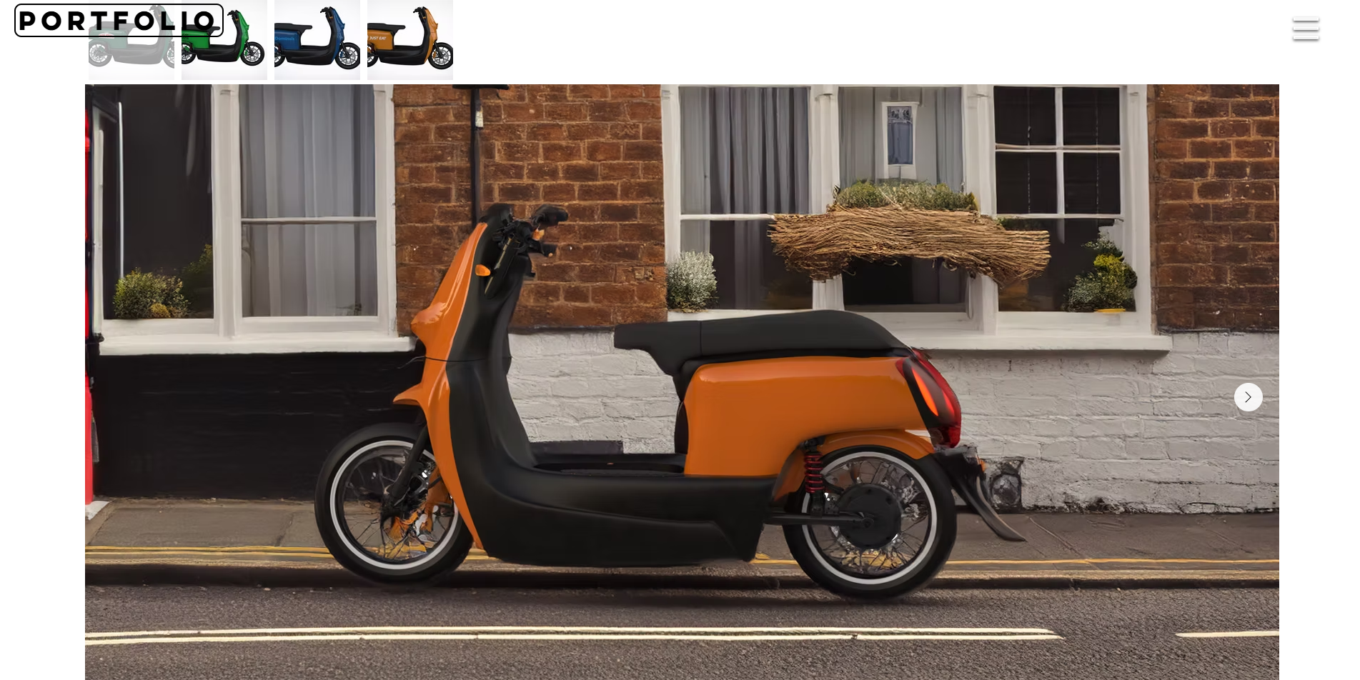 Eco Glide moped — street scene